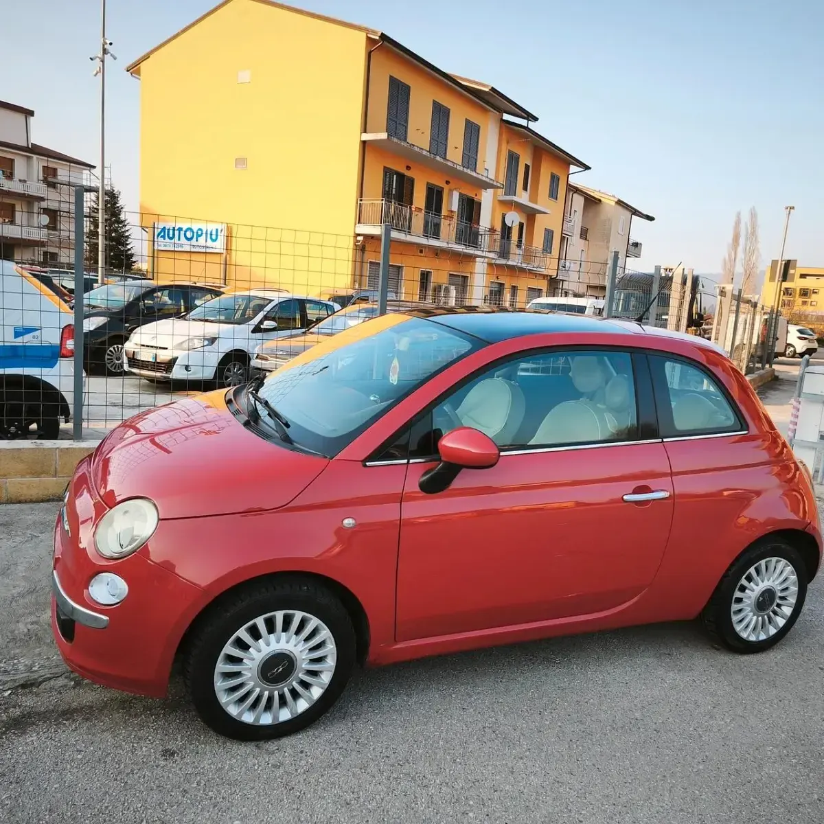 Usata Fiat 500 Lounge 75 CV (55 kW) 2008 Rosso Berlina