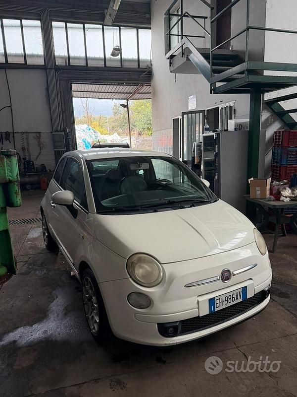 Usata Fiat 500 75 CV (55 kW) 2011 Bianco Berlina