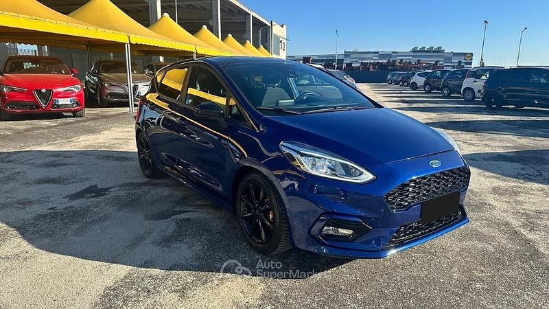 Usata Ford Fiesta ST-Line 101 CV (74 kW) 2018 Blu Utilitaria