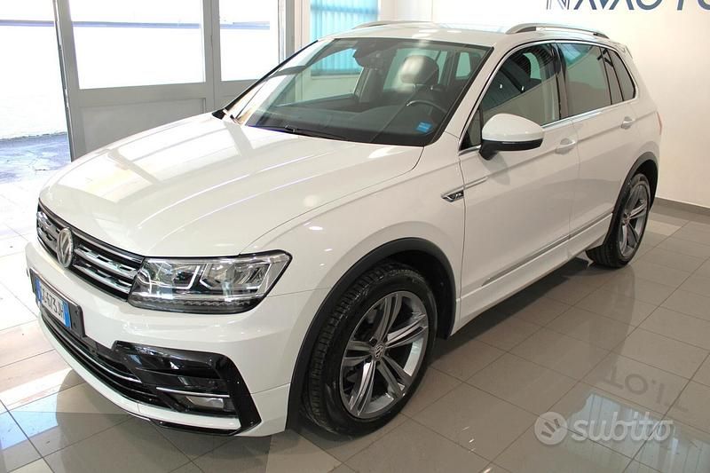 Usata VW Tiguan R-line 150 CV (110 kW) 2020 Bianco SUV