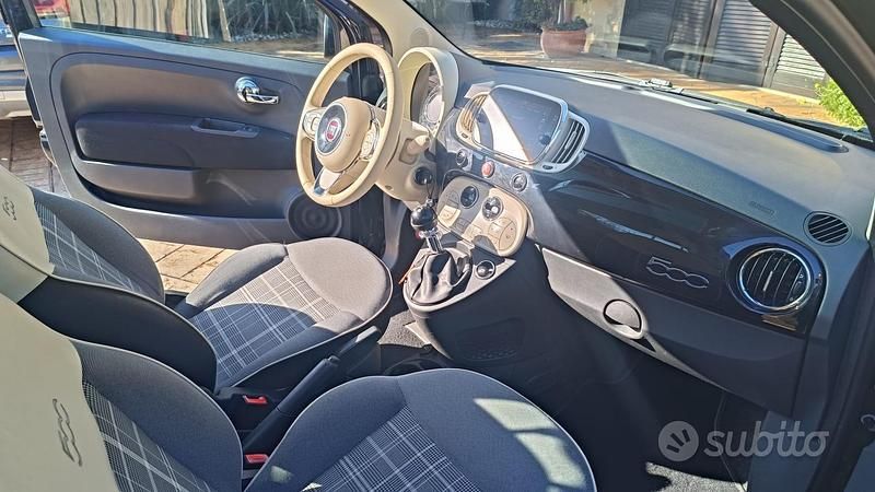 Usata Fiat 500 Lounge 69 CV (50 kW) 2015 Nero Utilitaria