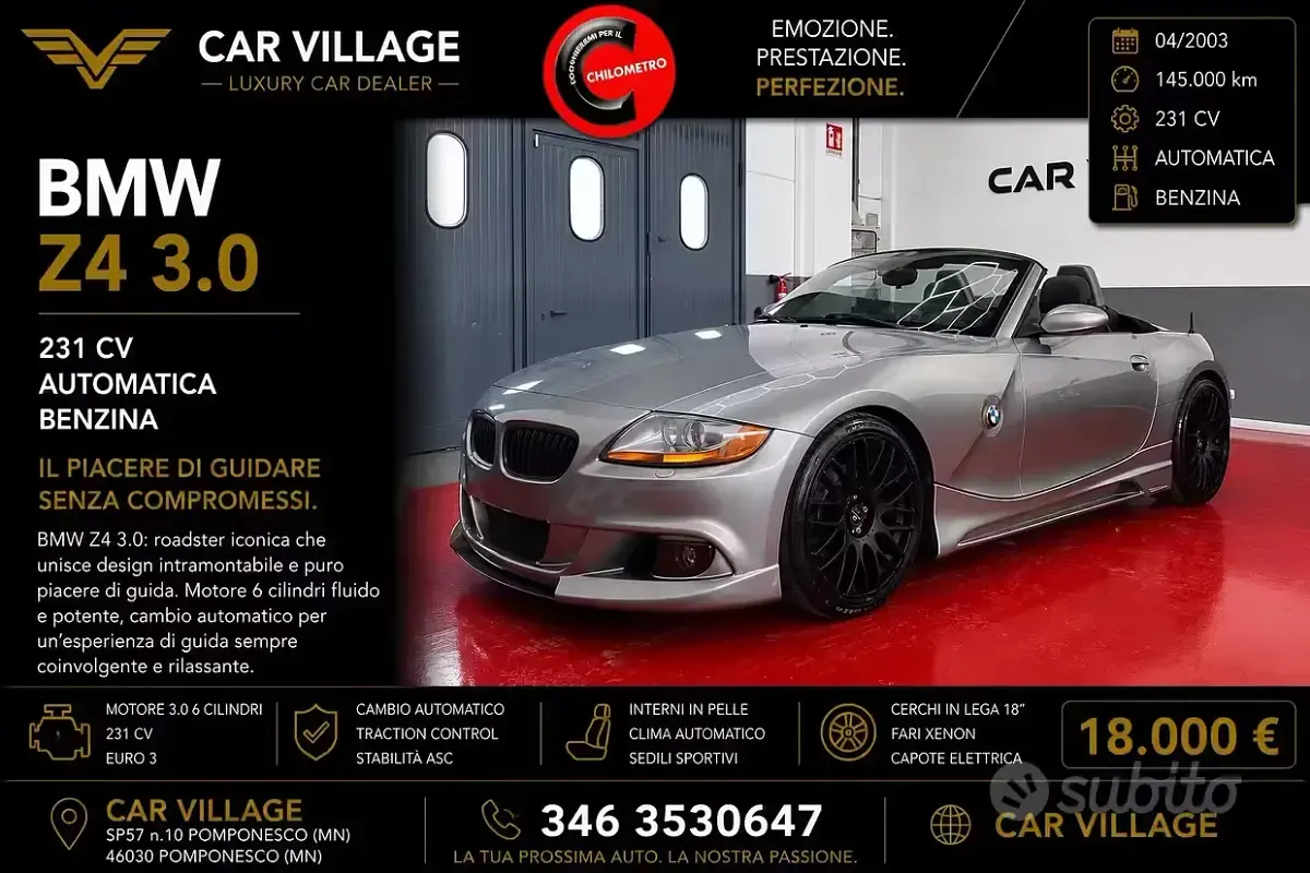 Usata BMW Z4 231 CV (169 kW) 2003 Cabrio