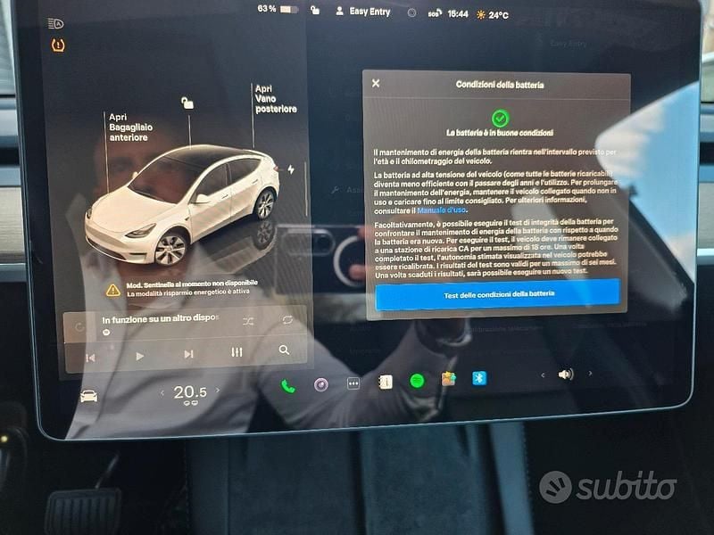 Usata Tesla Model Y Long Range AWD 378 kW (514 CV) 2023 Bianco SUV