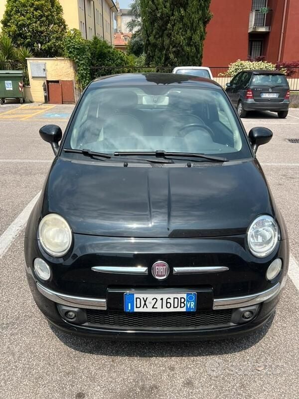 Usata Fiat 500 Lounge 69 CV (50 kW) 2009 Nero Utilitaria