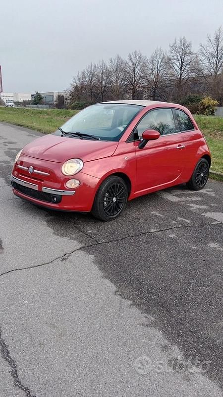 Usata Fiat 500C Lounge 101 CV (74 kW) 2009 Rosso Cabrio