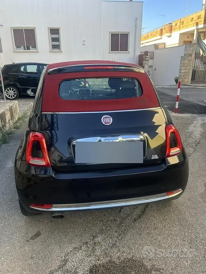 Usata Fiat 500C 69 CV (50 kW) 2015 Nero Cabrio