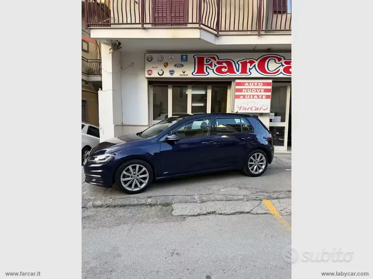 Usata VW Golf VII Sport 115 CV (84 kW) 2019 Blu Berlina