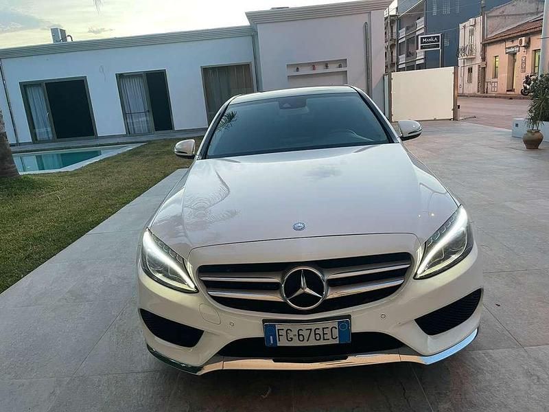 Usata Mercedes C220 170 CV (125 kW) 2017 Bianco Berlina