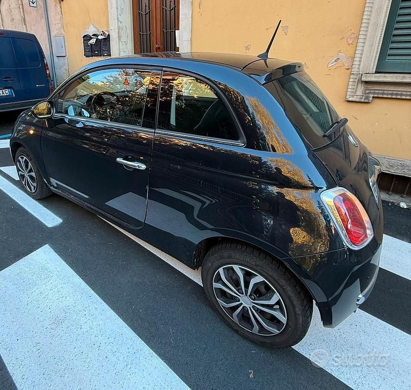 Usata Fiat 500 Lounge 69 CV (50 kW) 2014 Nero Utilitaria