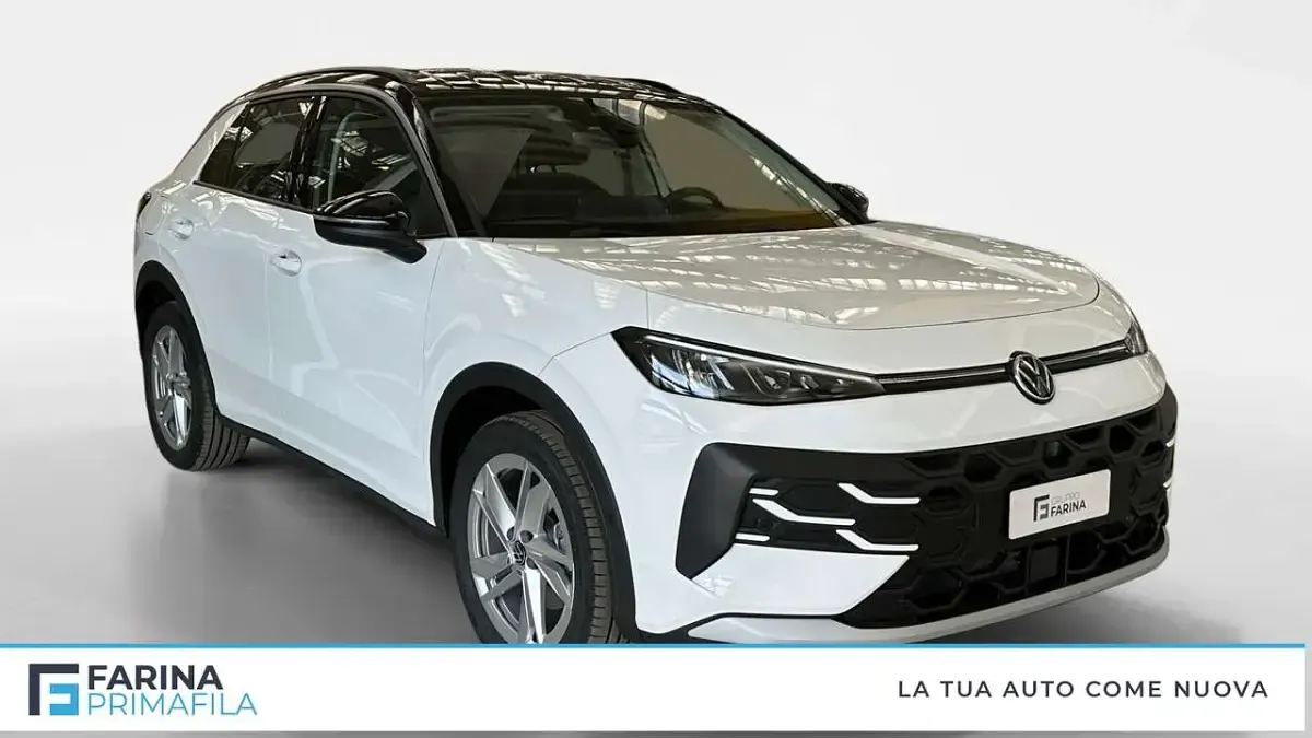 Nuova VW T-Roc Life 116 CV (85 kW) 2026 Bianco tetto nero SUV