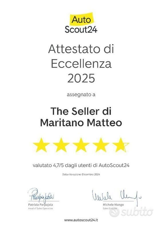 Usata Mercedes A180 AMG Line Premium 136 CV (100 kW) 2025 Grigio Berlina