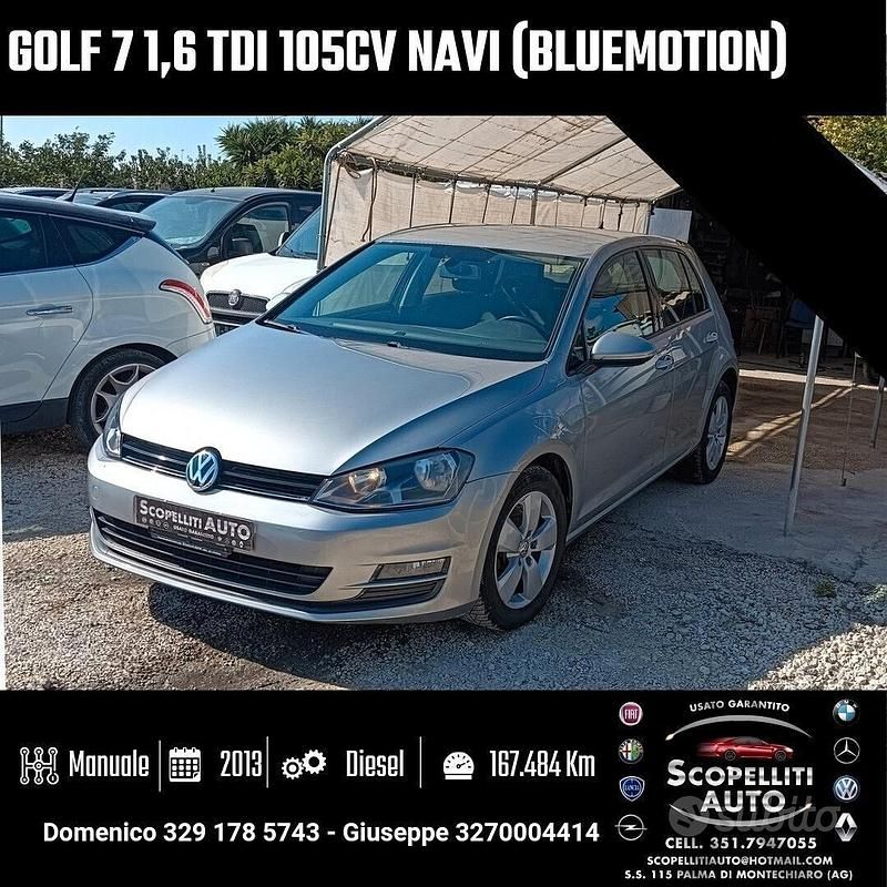 Usata VW Golf VII 104 CV (76 kW) 2013 Grigio Berlina