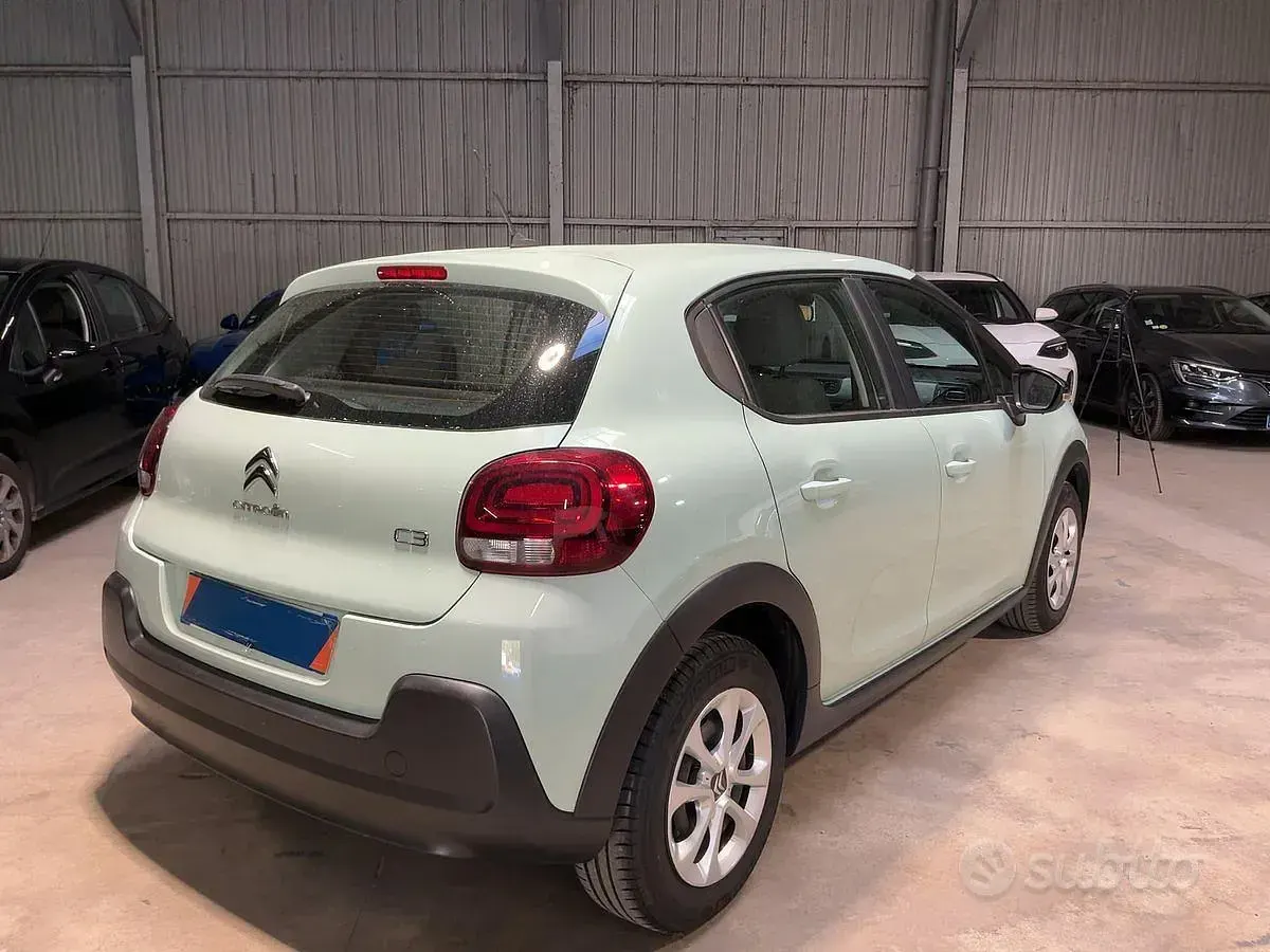 Usata Citroën C3 Feel 83 CV (61 kW) 2019 Verde acqua Utilitaria