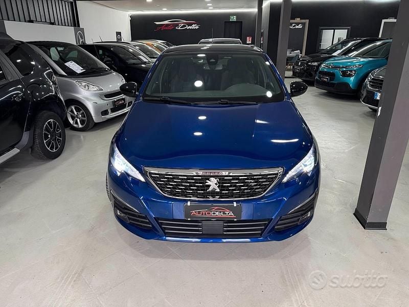 Usata Peugeot 308 GT-line 131 CV (96 kW) 2018 Blu Berlina