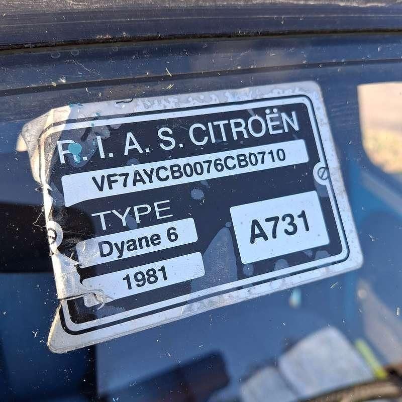Usata Citroën Dyane 30 CV (22 kW) 1981 Blu/azzurro Berlina
