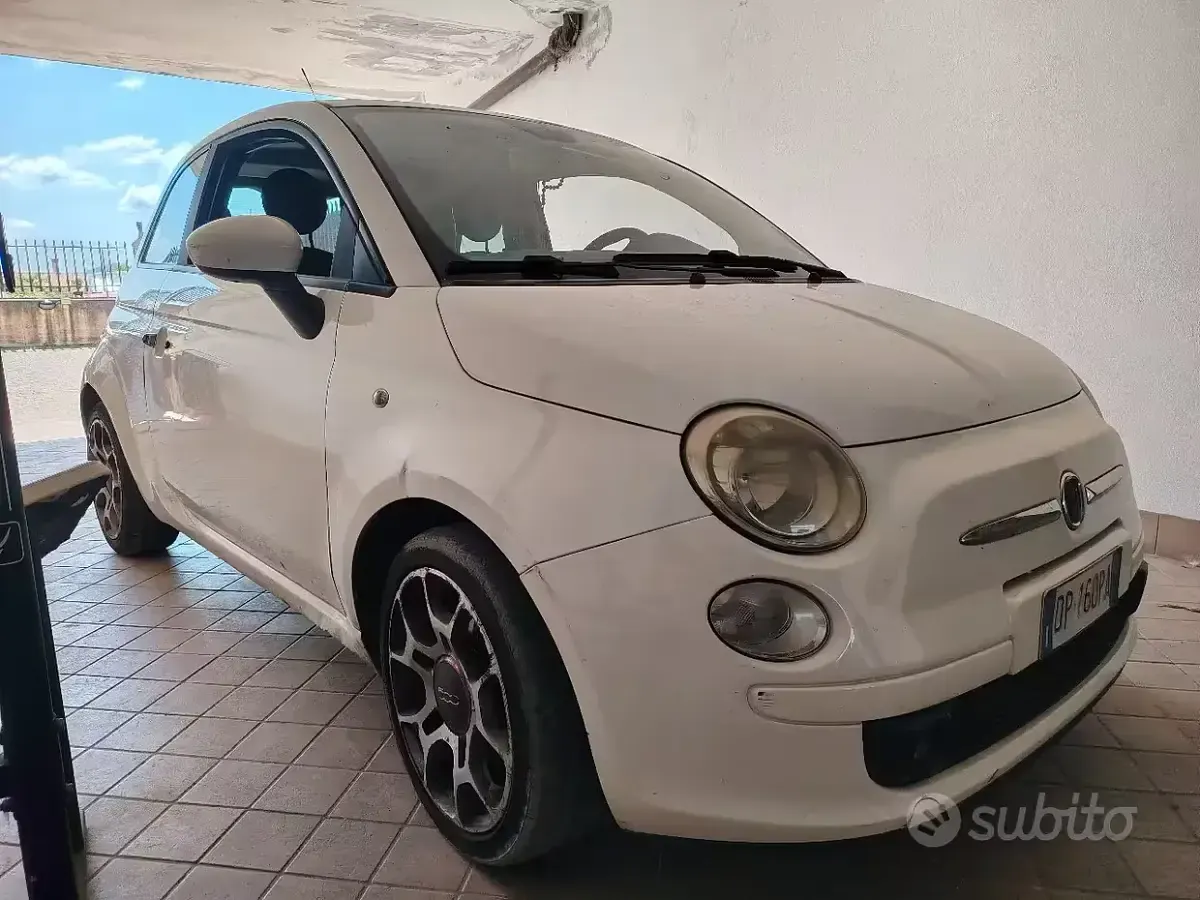 Usata Fiat 500 Sport 100 CV (73 kW) 2008 Bianco Utilitaria
