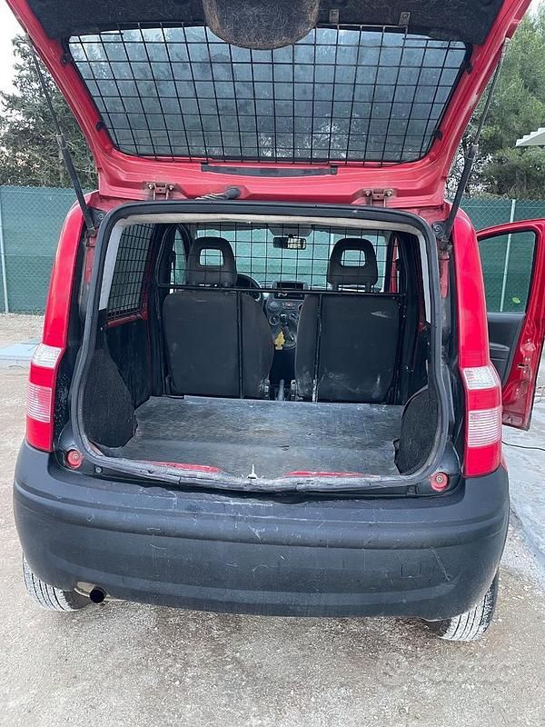 Usata Fiat Panda 75 CV (55 kW) 2008 Rosso Furgone