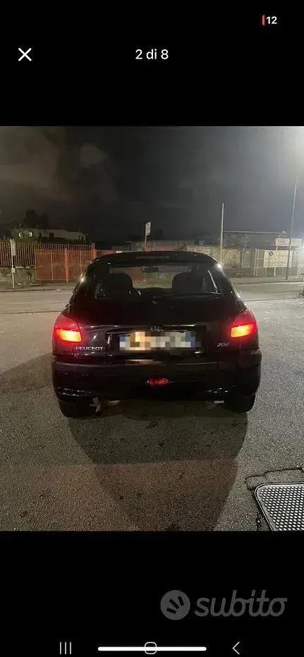 Usata Peugeot 206 60 CV (44 kW) 2001 Nero Utilitaria