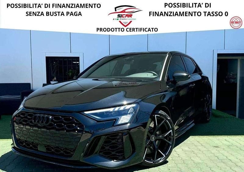 Usata Audi RS3 Sportback Ambiente 400 CV (294 kW) 2022 Nero Utilitaria
