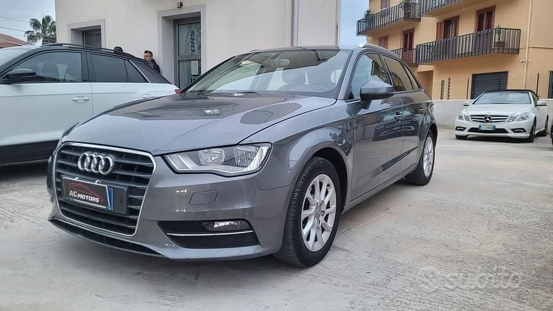 Usata Audi A3 Ambition 105 CV (77 kW) 2013 Grigio Berlina