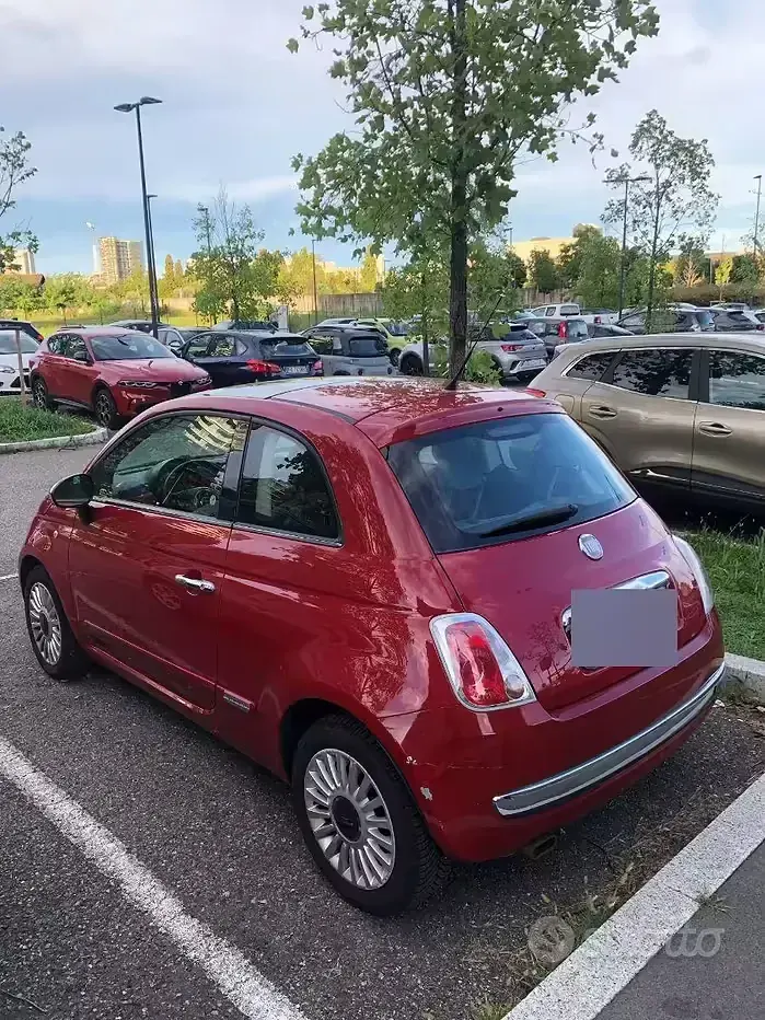 Usado Fiat 500 69 CV (50 kW) 2010 Rojo Berlina