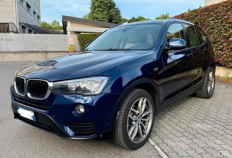 Usata BMW X3 Advantage 150 CV (110 kW) 2015 Blu/azzurro SUV