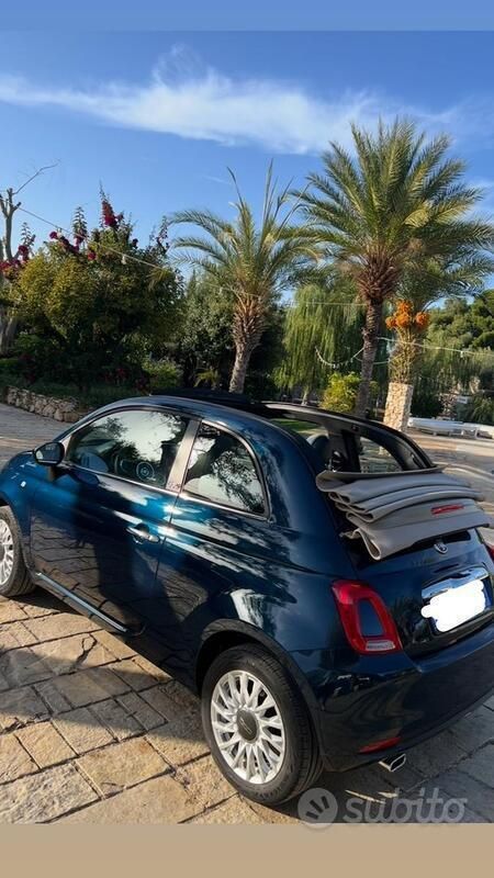 Usata Fiat 500 58 CV (42 kW) 2022 Blu Cabrio