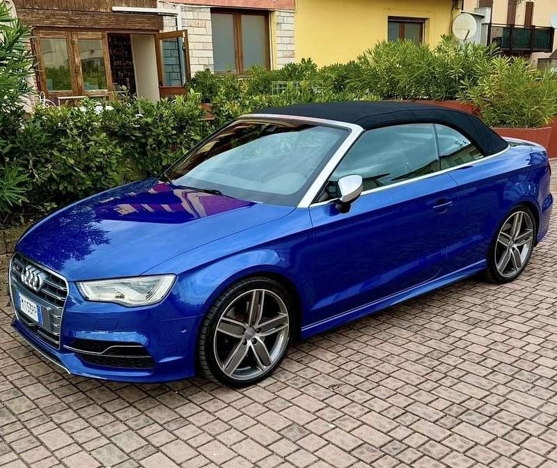 Usata Audi S3 Cabriolet Ambiente 300 CV (220 kW) 2015 Blu/azzurro Cabrio