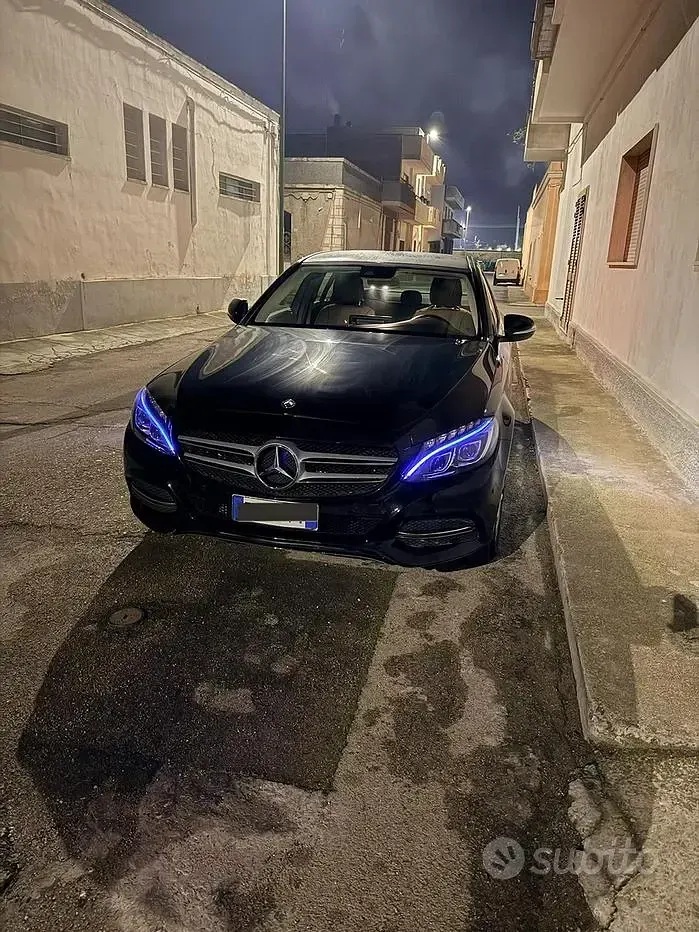 Usata Mercedes C220 170 CV (125 kW) 2014 Nero Berlina