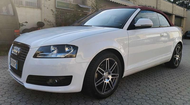 Bianco Usata 2009 Audi A3 Cabriolet Attraction Cabrio | 7900 € (Buon prezzo) - Immagine 1/4
