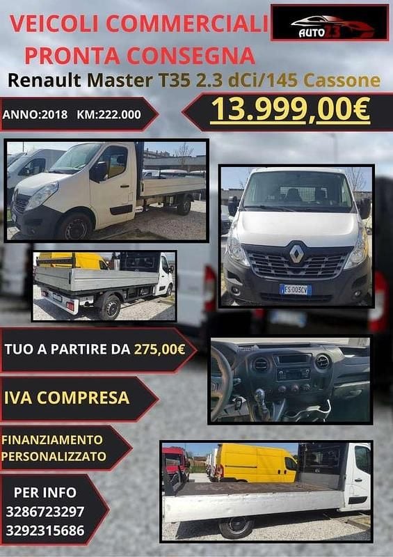 Usata Renault Master 143 CV (105 kW) 2018 Bianco Furgone