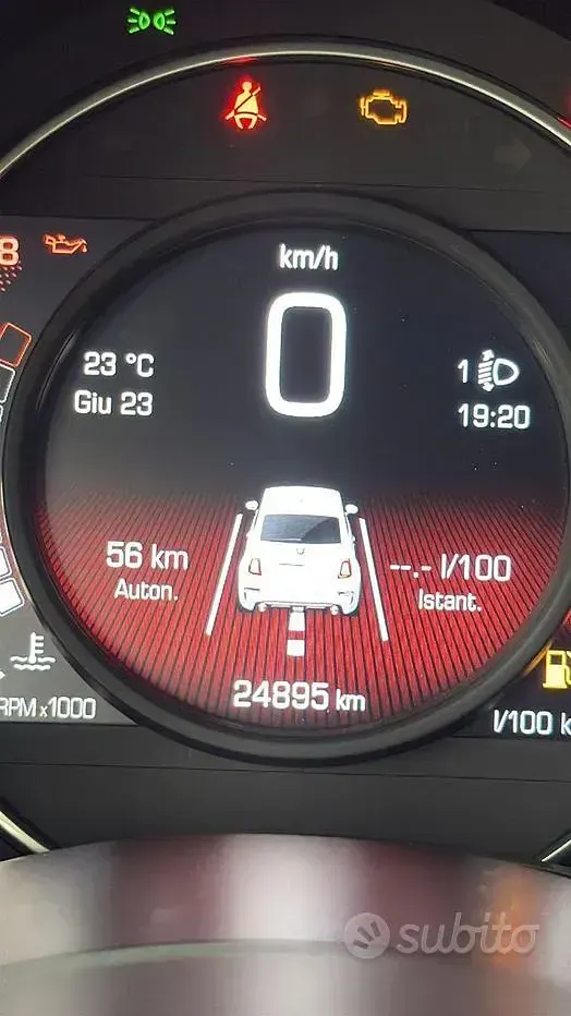 Usata Abarth 595 Competizione 180 CV (132 kW) 2017 Rosso Berlina