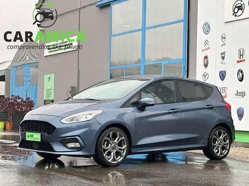 Blu/azzurro Usata 2019 Ford Fiesta ST-Line Berlina | 13.200 € (Cara) - Immagine 1/4