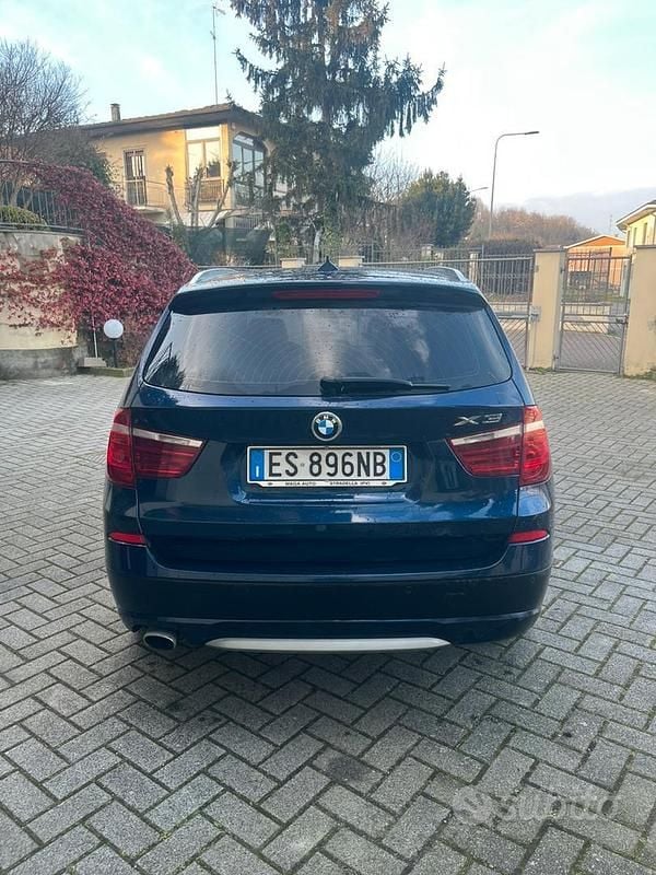 Usata BMW X3 190 CV (139 kW) 2014 Blu SUV