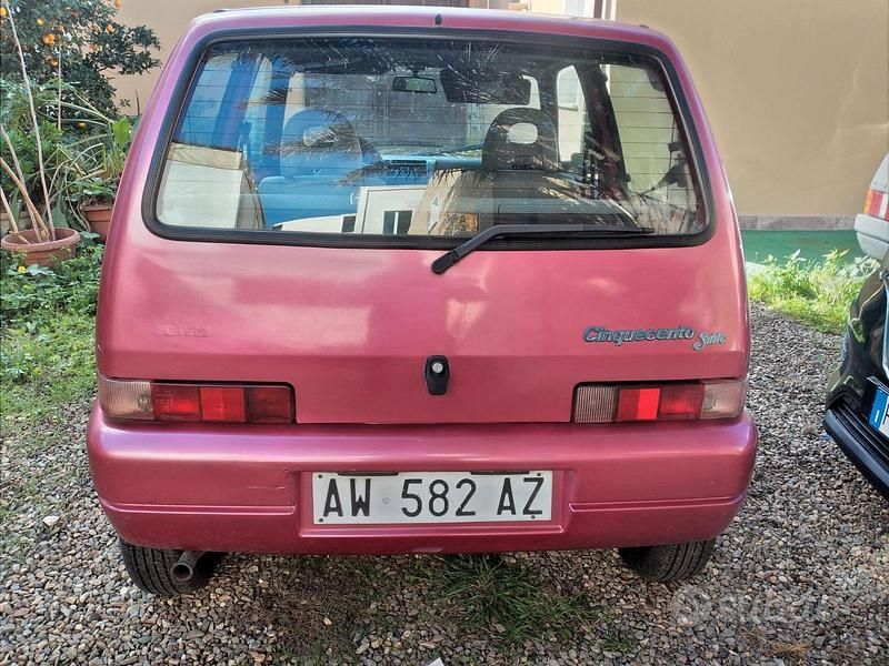Usata Fiat Cinquecento 1998 Rosso Utilitaria