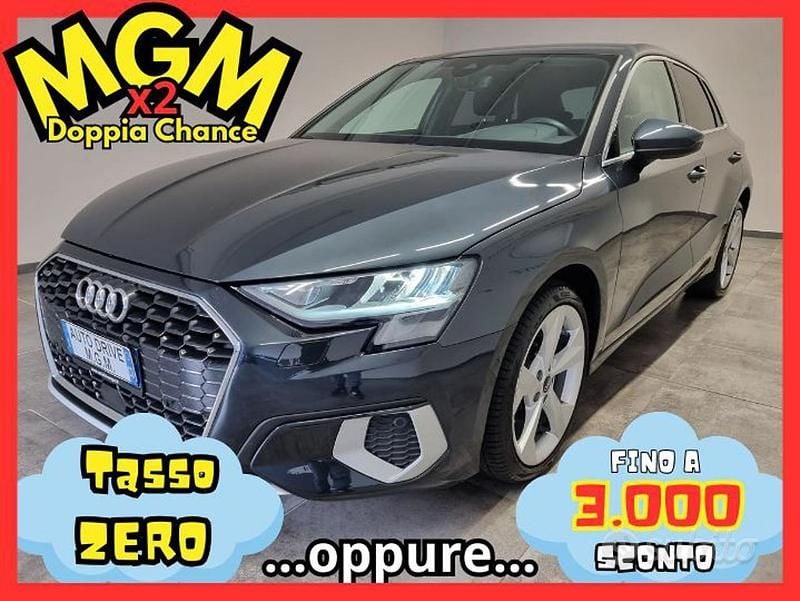 Usata Audi A3 Advanced 116 CV (85 kW) 2021 Grigio Berlina