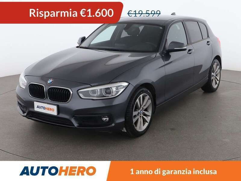 Grigio Usata 2019 BMW 118 Advantage Due volumi | 17.999 € (Super prezzo) - Immagine 1/3