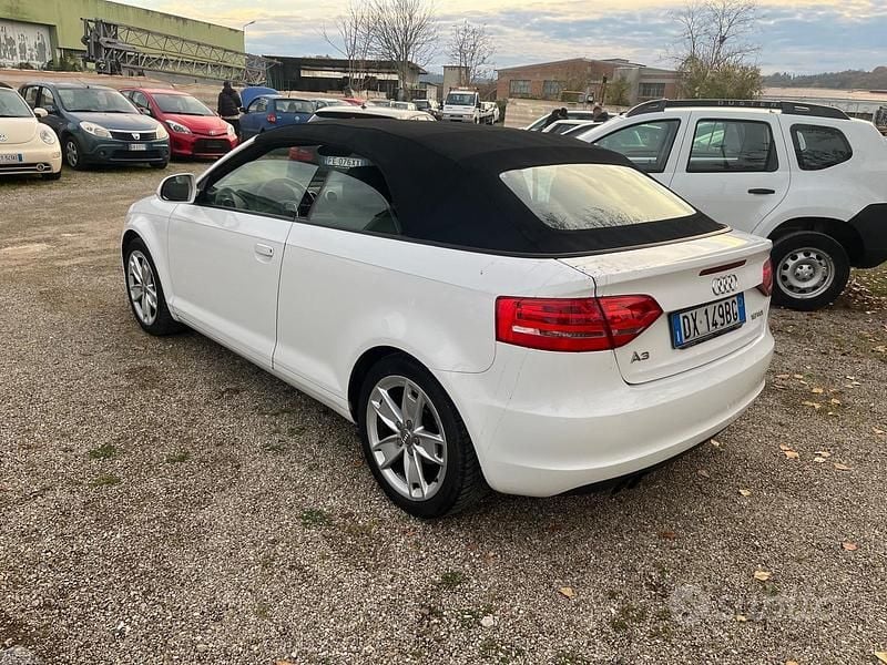 Usata Audi A3 Cabriolet 105 CV (77 kW) 2009 Bianco Cabrio