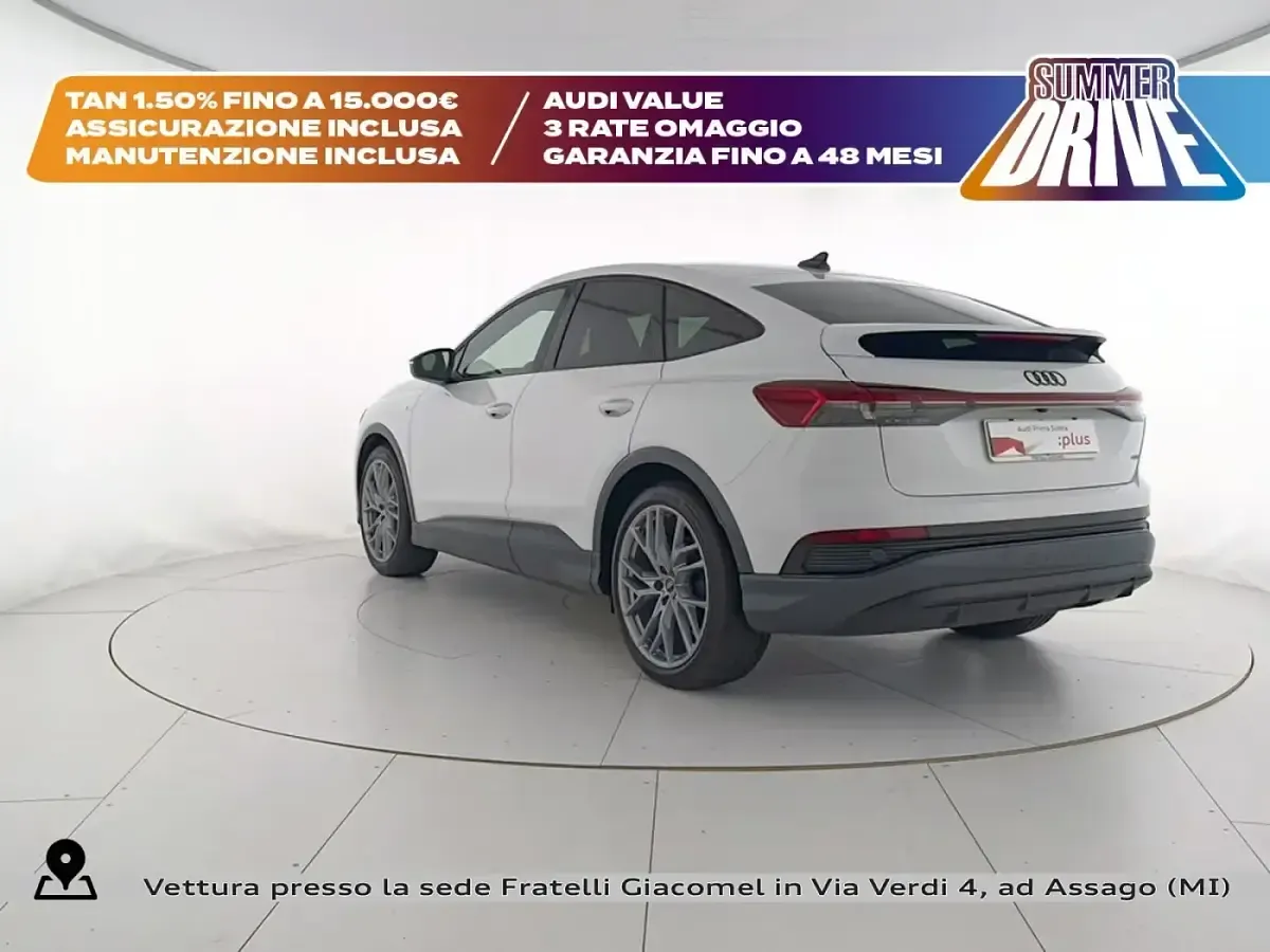 Usata Audi Q4 Sportback e-tron S-Line 250 kW (340 CV) 2024 Bianco ghiacciaio metallizzato SUV