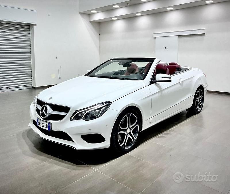 Usata Mercedes E220 170 CV (125 kW) 2014 Bianco Cabrio