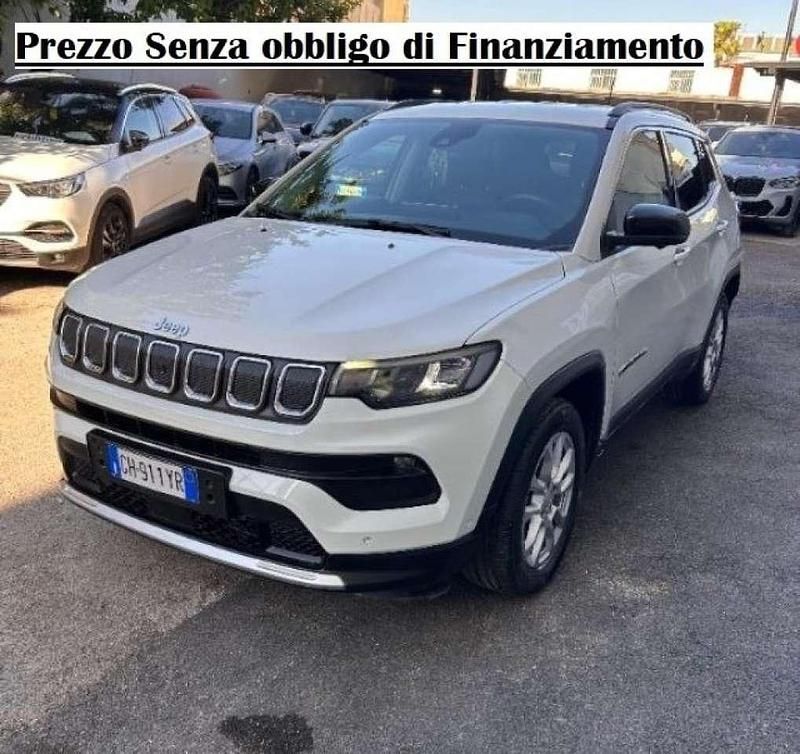 Bianco pastello Usata 2022 Jeep Compass Limited SUV | 20.400 € (Ottimo prezzo) - Immagine 1/4