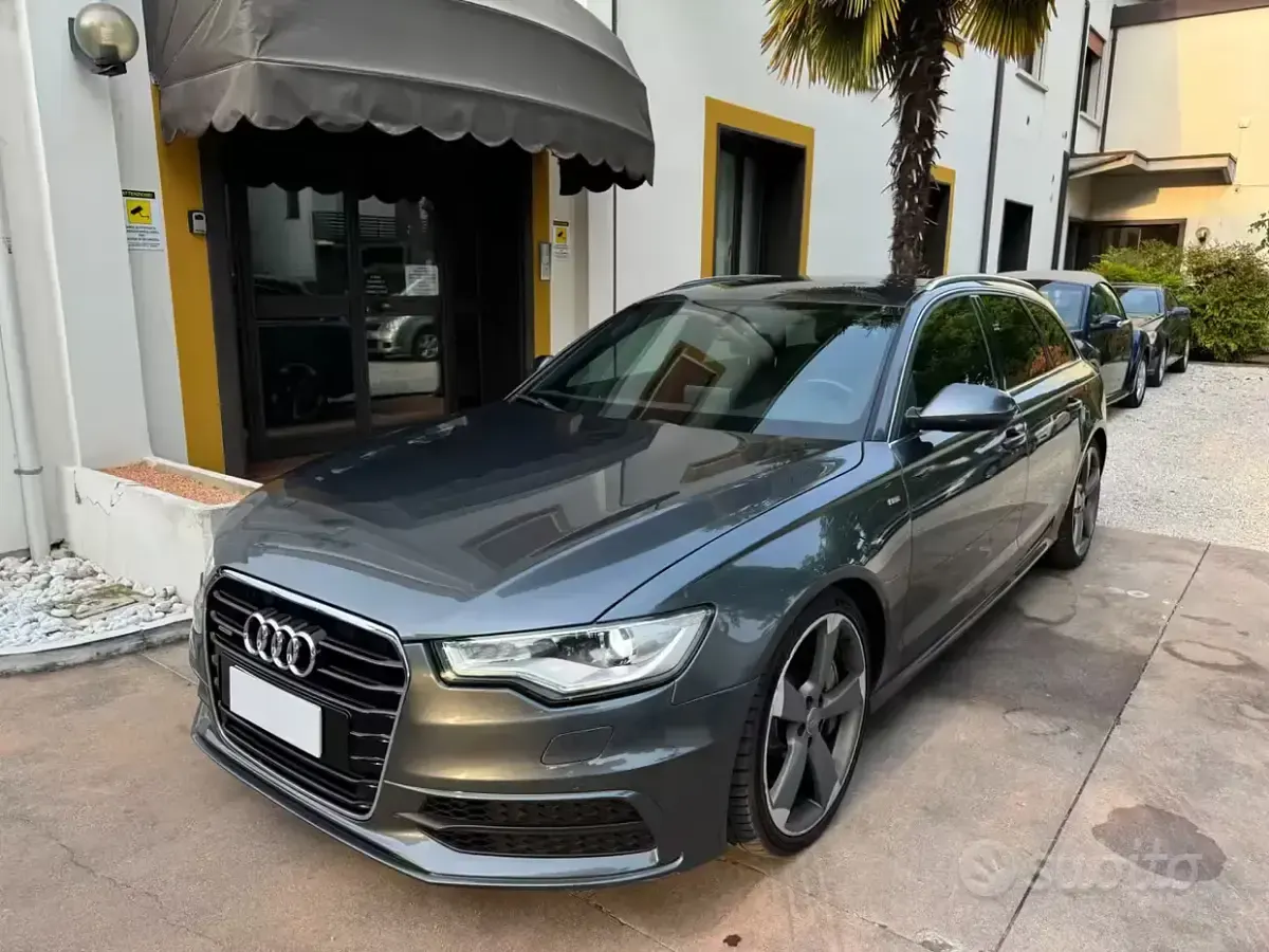 Usado Audi A6 S-Line 313 CV (230 kW) 2014 Gris Familiar