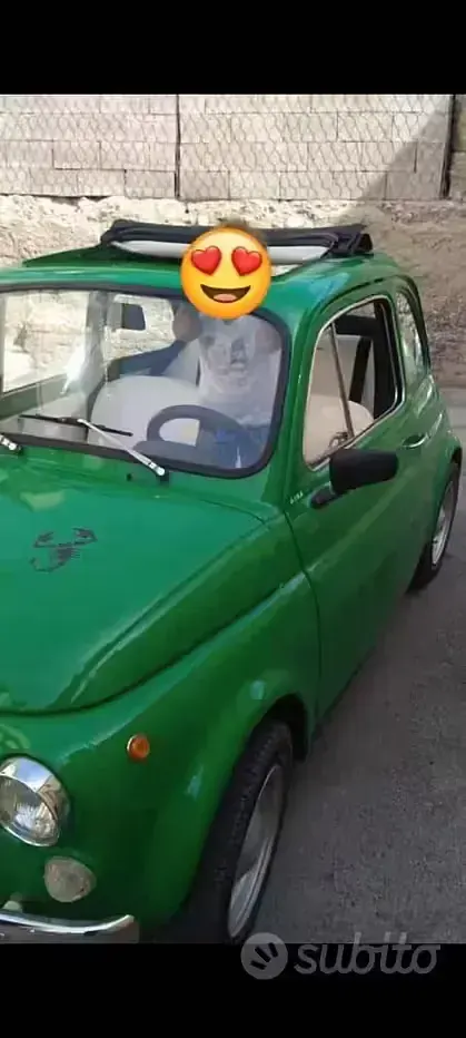 Usata Fiat 500 Collezione 18 CV (13 kW) 1970 Verde Utilitaria