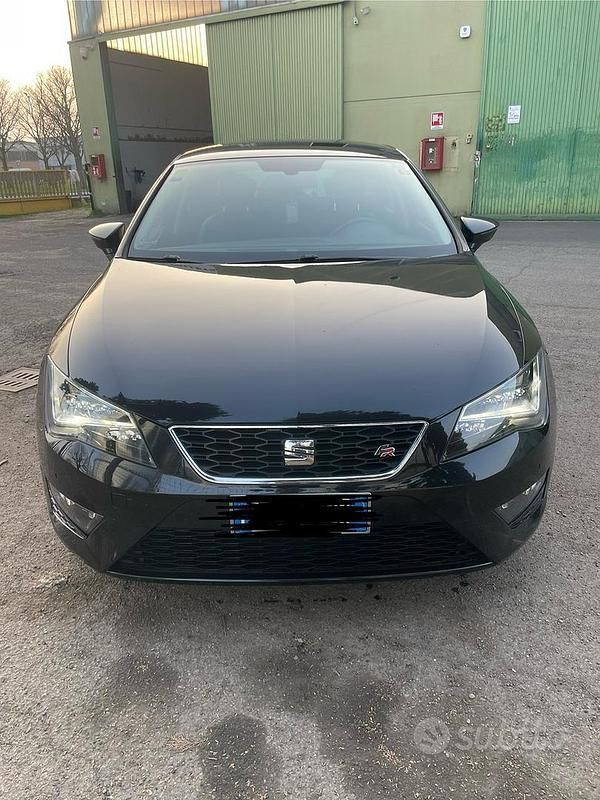 Usata Seat Leon FR 184 CV (135 kW) 2014 Nero Coupé