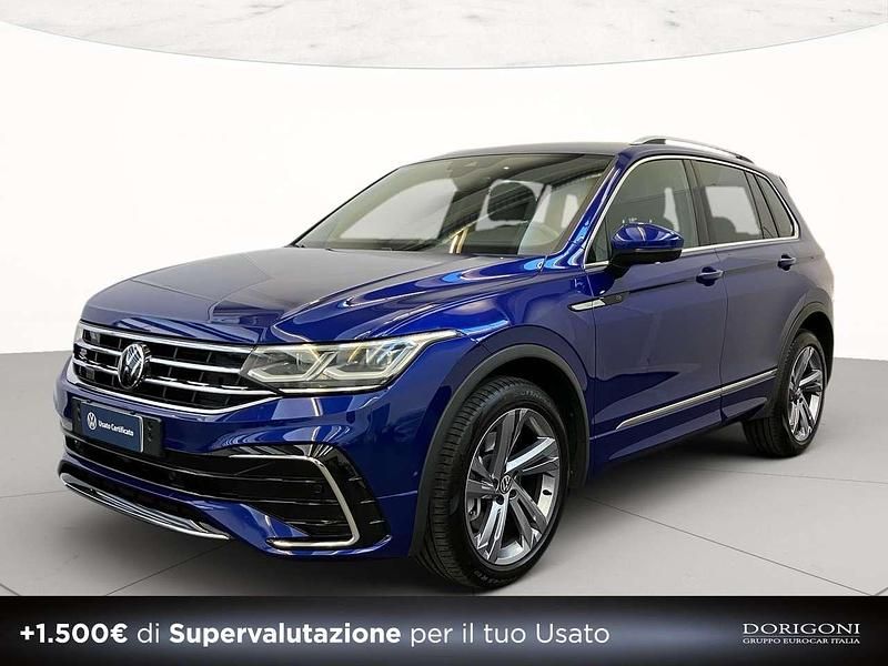 Lapiz blue metallizzato Usata 2023 VW Tiguan R-line SUV | 38.900 € (Molto cara) - Immagine 1/4