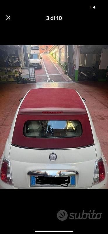 Usata Fiat 500 69 CV (50 kW) 2012 Bianco Cabrio