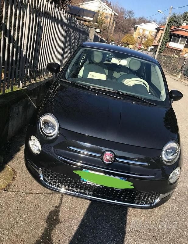 Usata Fiat 500 Lounge 69 CV (50 kW) 2017 Nero Utilitaria