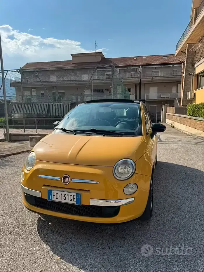 Usata Fiat 500 69 CV (50 kW) 2016 Giallo Cabrio