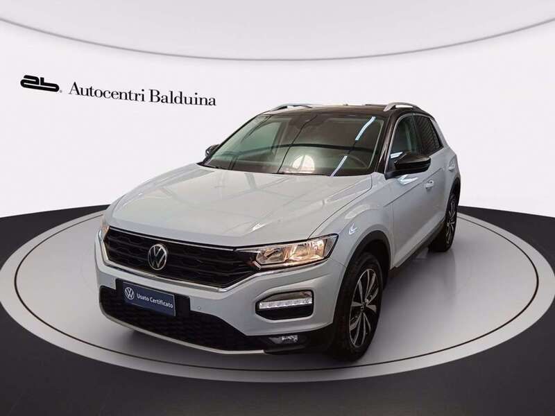 Bianco perla metalizzato tetto nero Usata 2020 VW T-Roc Style SUV | 22.900 € (Buon prezzo) - Immagine 1/4