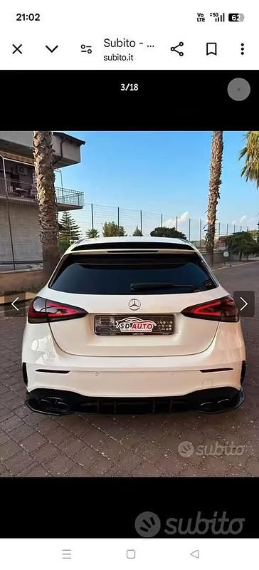 Usata Mercedes A45 AMG AMG 116 CV (85 kW) 2019 Bianco Berlina
